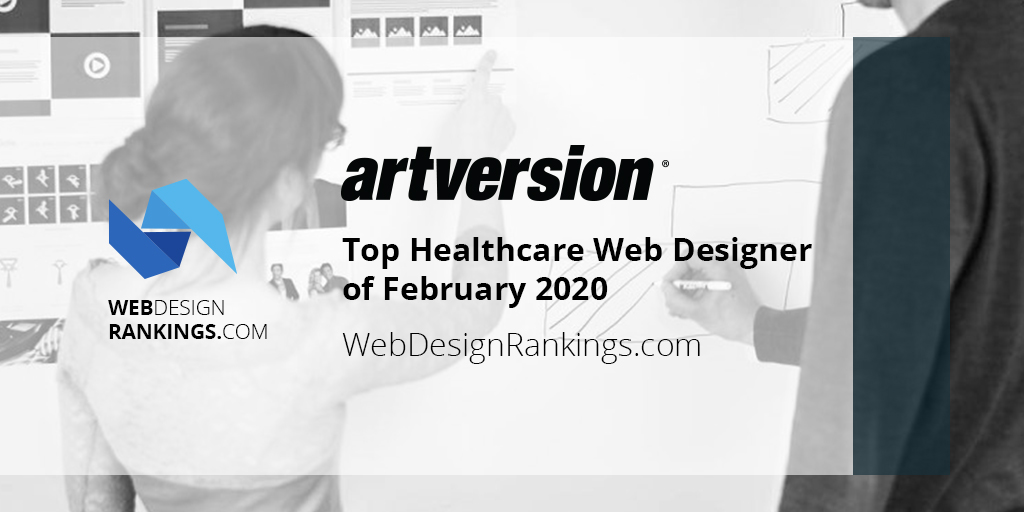 ArtVersion recognized as a leader in healthcare web design by WebDesignRankings.com