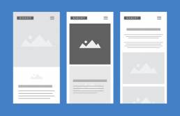 mobile wireframes