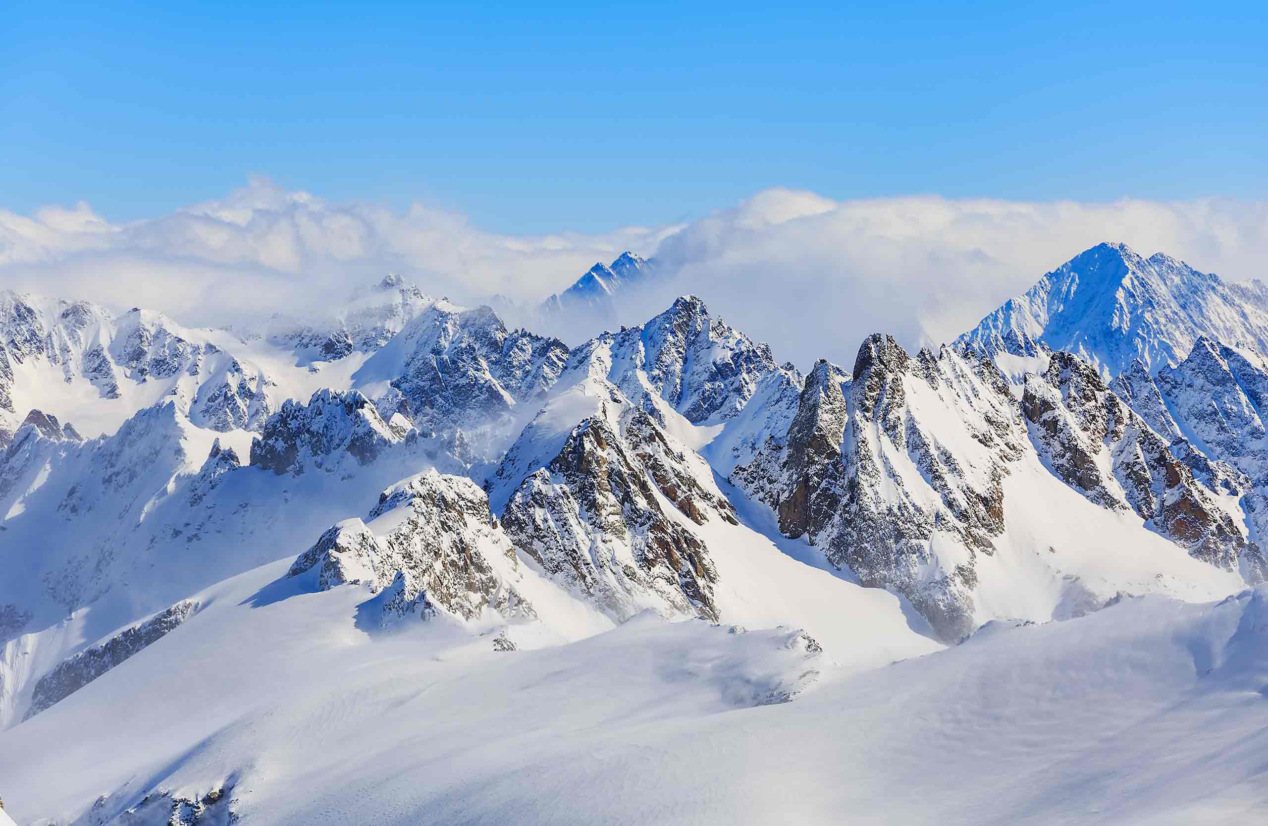 A view of mountains.