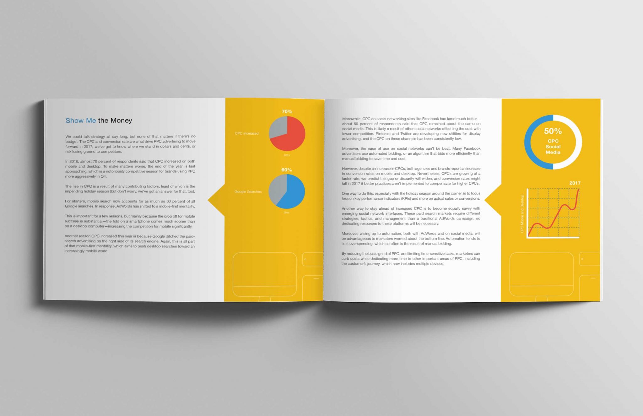 Content marketing brochure design.