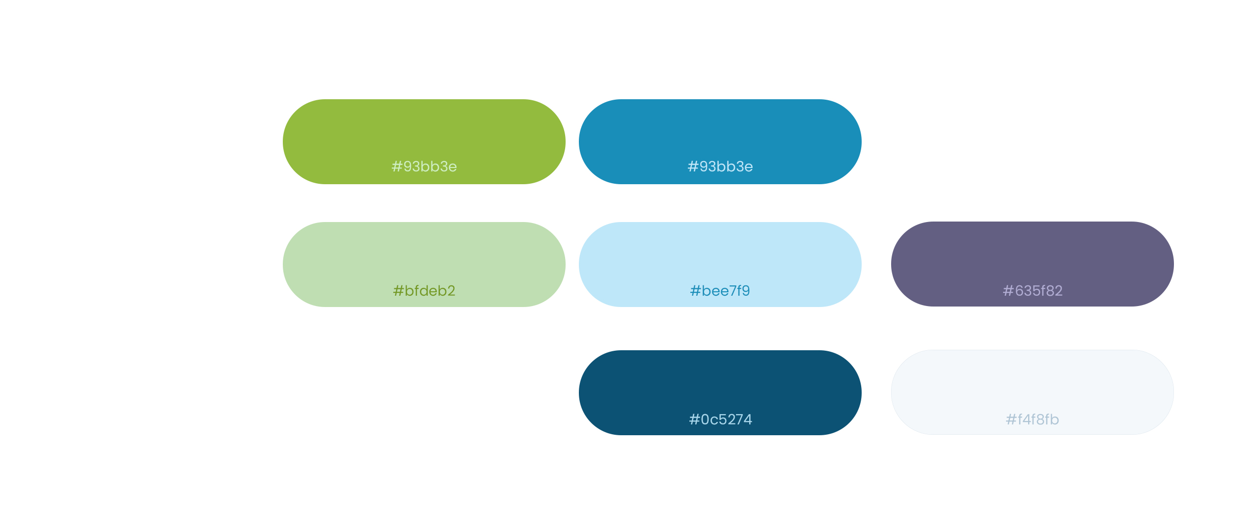 Color palette guide.