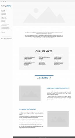 services wireframe