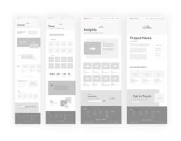 Conceptual Legat wireframes.