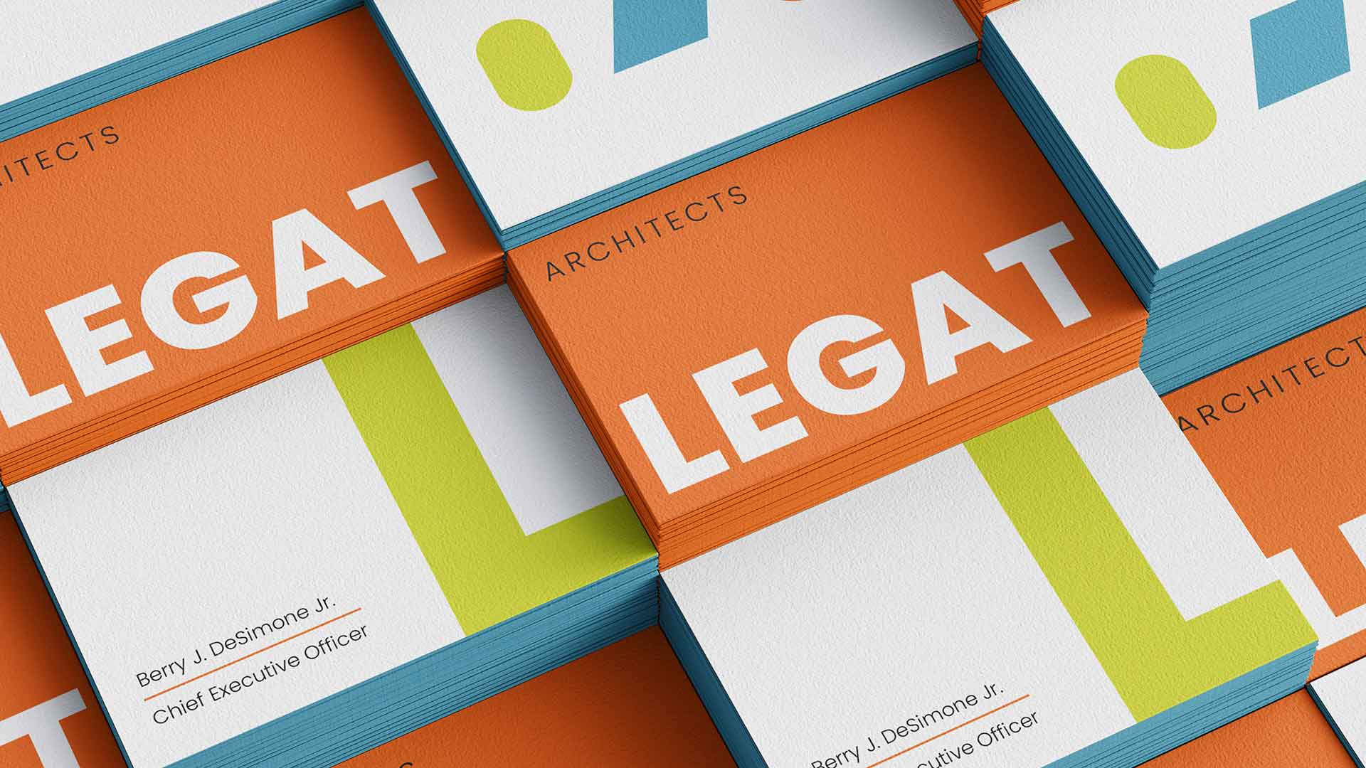 ArtVersion graphic design: Legat business cards.