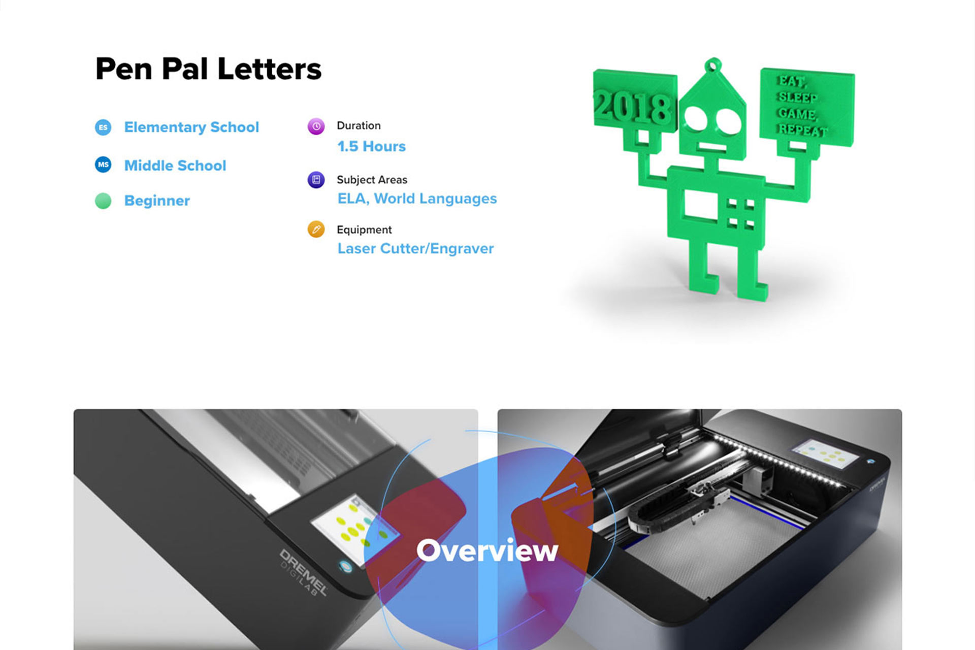 Pen Pal letters section of UI/UX design.