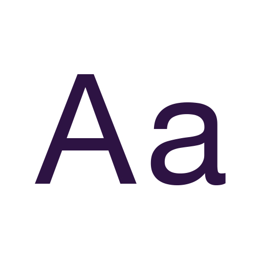 Capital and lowercase letter A in Helvetica Neue regular font.