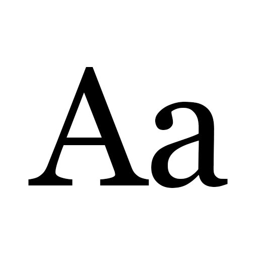 Capital a in black and lowercase in font Georgia and weight regular.