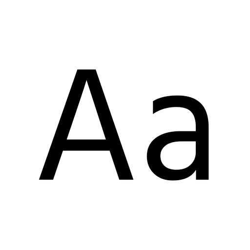 Capital a in black and lowercase in font Hind and weight regular.