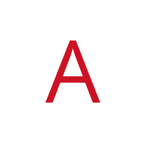 The letter "A" in Open Sans regular typeface.