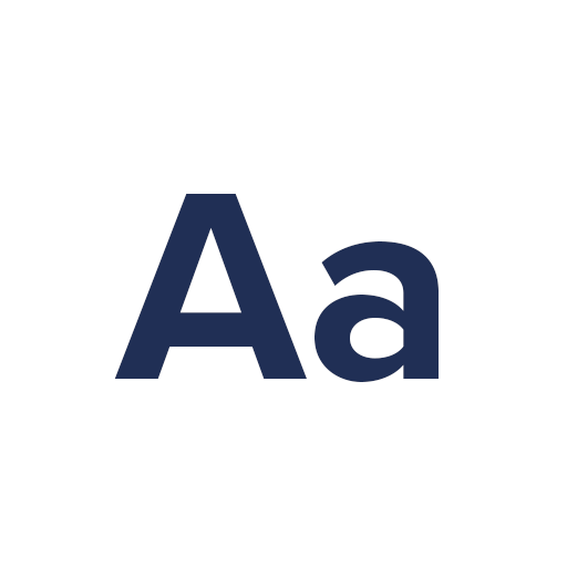 An upper and lower case "A" is featured in Proxima Nova typeface.