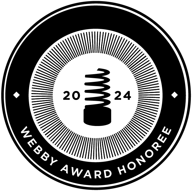 The Webby Award honoree 2024 badge. 