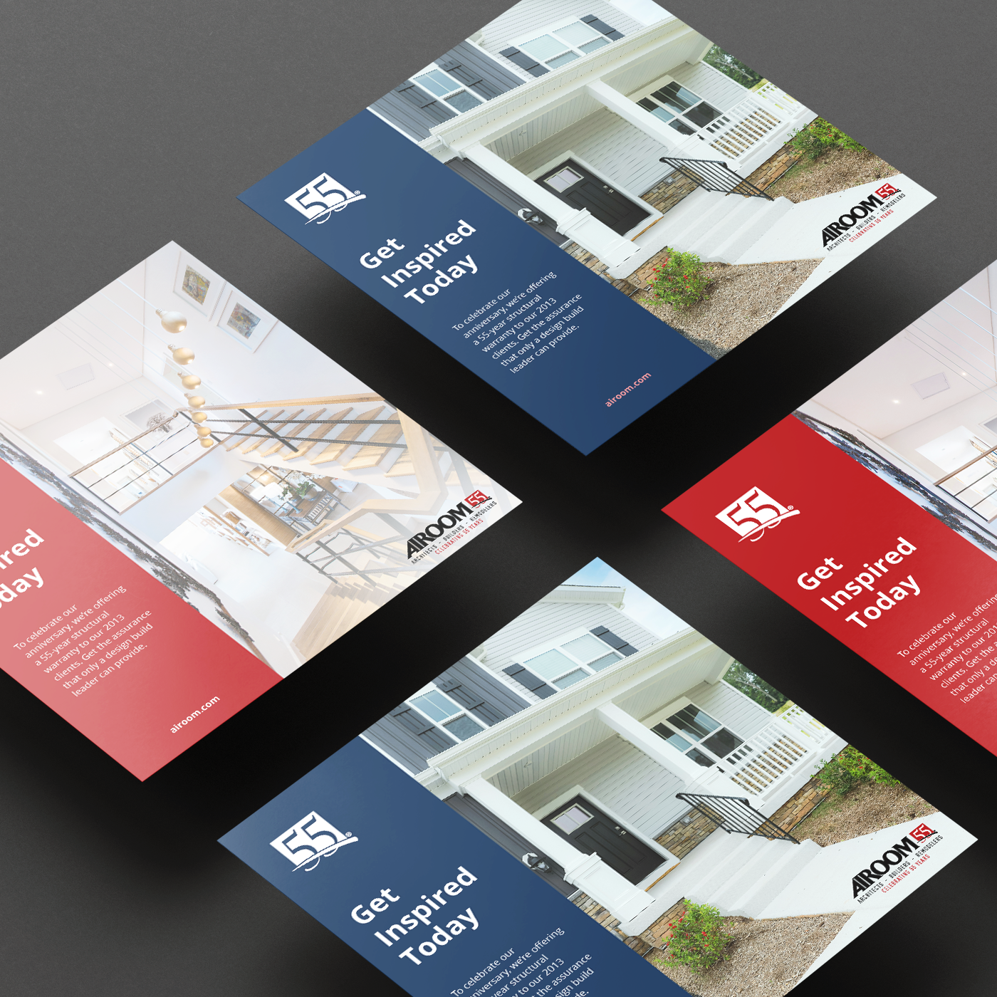 Ad designs for a home and architecture home remodeling build company.