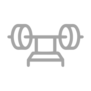 A bench press icon.