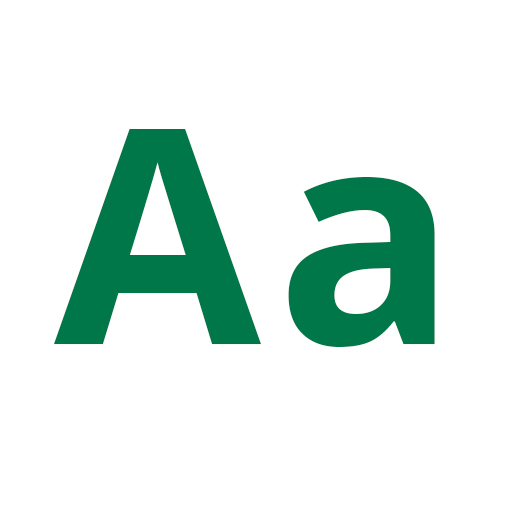 An uppercase and lowercase letter "A" in Open Sans Bold font.