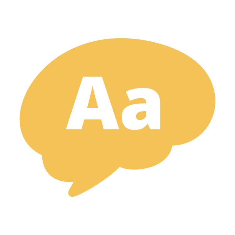 The letter A in a very bold font on top of the silhouette of a brain logo.