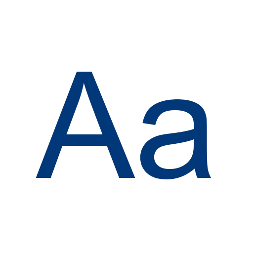 The letter "A" in uppercase and lowercase in Arial Regular font.