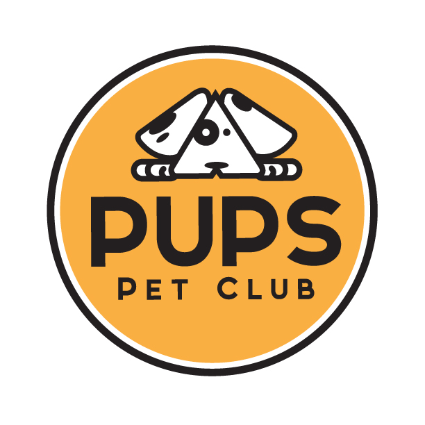 A logo design for a pet club on a white background.