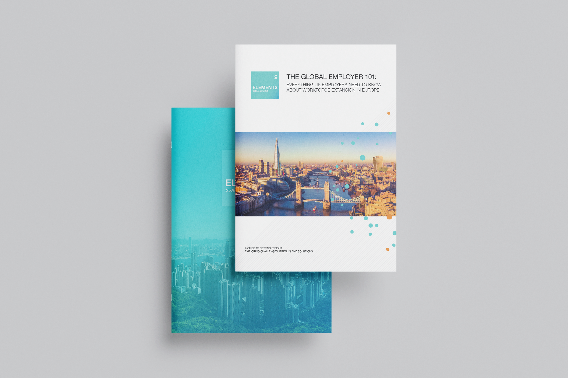 A white paper cover design of a white paper report for a company that specializes global employment solutions.