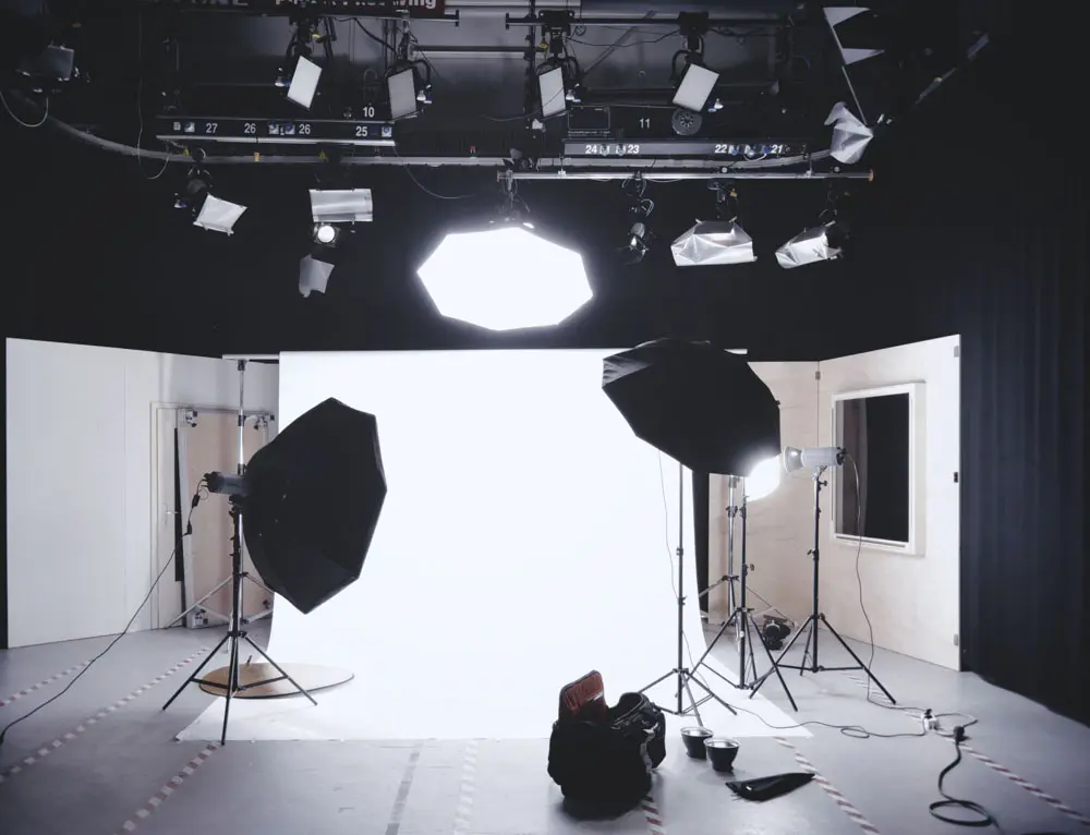 An empty photography studio.