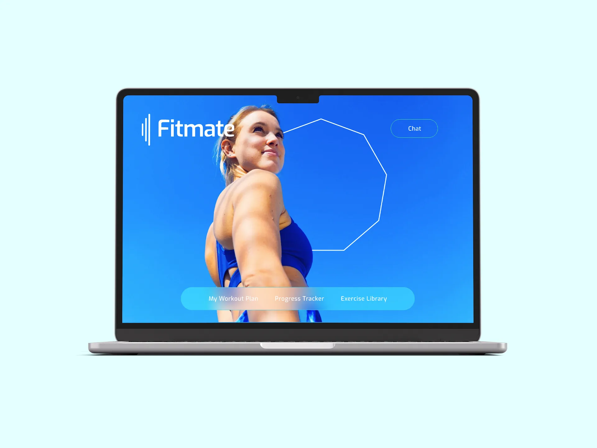 A homepage UX/UI web design for a fitness company.