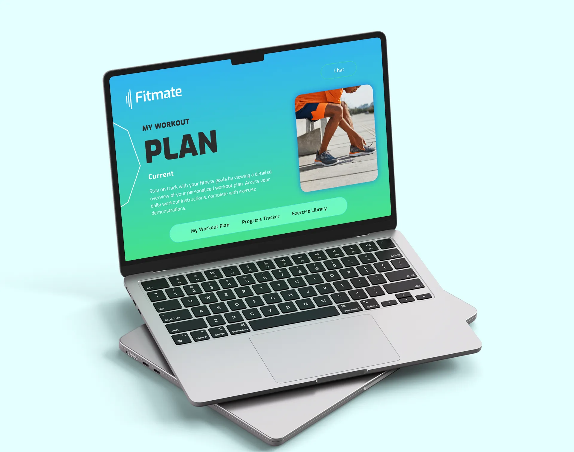 A "My Workout Plan" web UI design with slider functionality.
